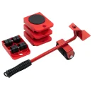 Набор для перемещения мебели комплект из 5 шт (4 подкатные платформы, 1 домкрат)  150 кг